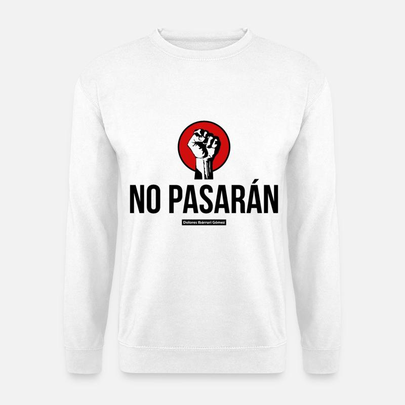 KEIN PASARAN - Unisex Pullover - Weiß