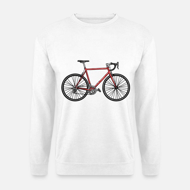 Schnelles Rennrad  - Unisex Pullover - Weiß
