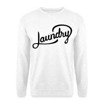 Funny lettering for laundry - Unisex Sweatshirt - white - Front