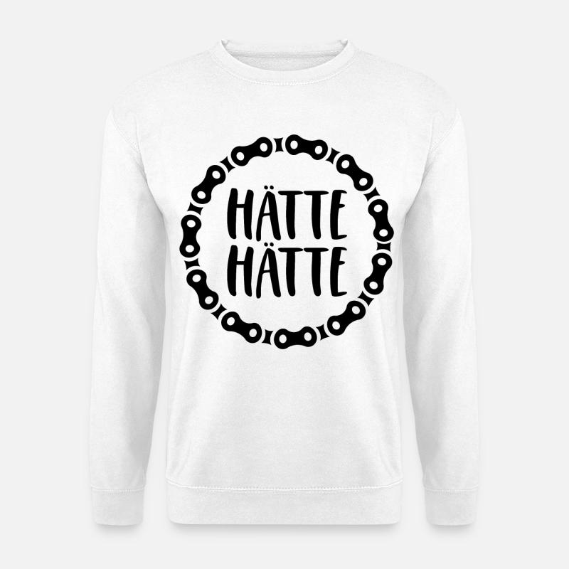 Hätte Hätte Fahrradkette - Unisex Pullover - Weiß