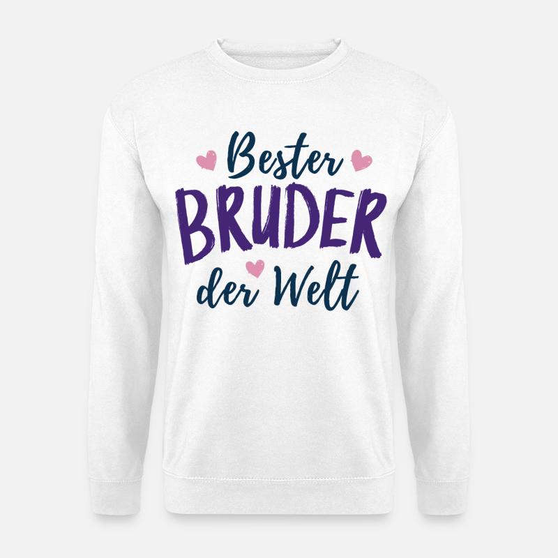 Bester Bruder der Welt - Bruder des Jahres - Unisex Pullover - Weiß
