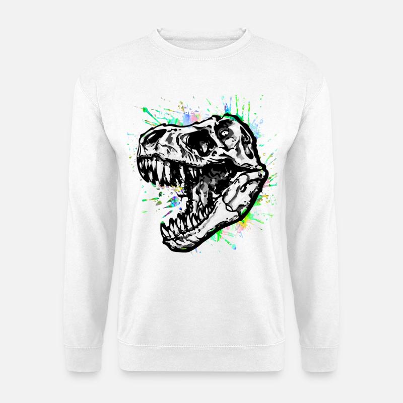 Dinosaurier / T-Rex / Trex / Geschenkidee - Unisex Pullover - Weiß