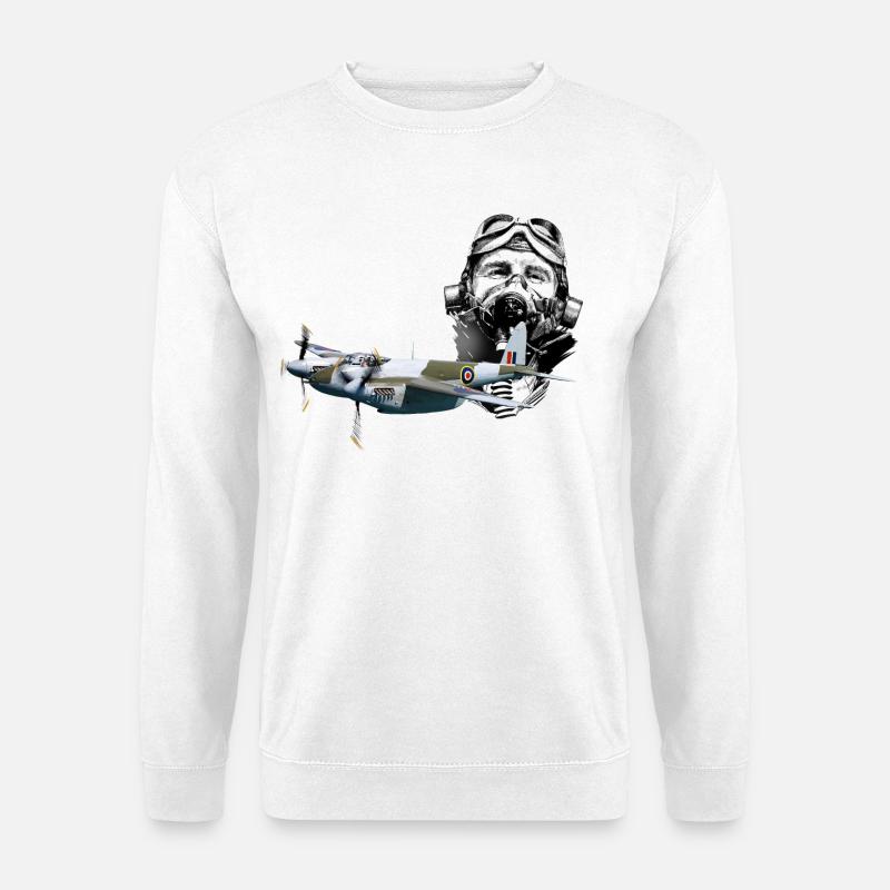 Pilot mosquito - Unisex Sweatshirt - white