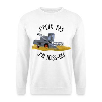 J'peux pas j'ai moiss-bat - Sweat-shirt Unisexe - blanc - Devant