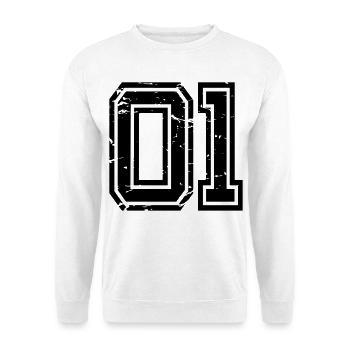 Adana 01 look usé - Sweat-shirt Unisexe - blanc - Devant