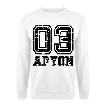 Afyon 03 used look - Unisex Sweatshirt - white - Front
