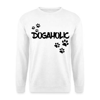 Addicted to dogs. Dog lover, animal * - Unisex Sweatshirt - white - Front