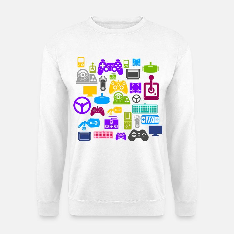 Gaming Gaming Gaming Gaming Gaming Gaming Gaming - Unisex Pullover - Weiß
