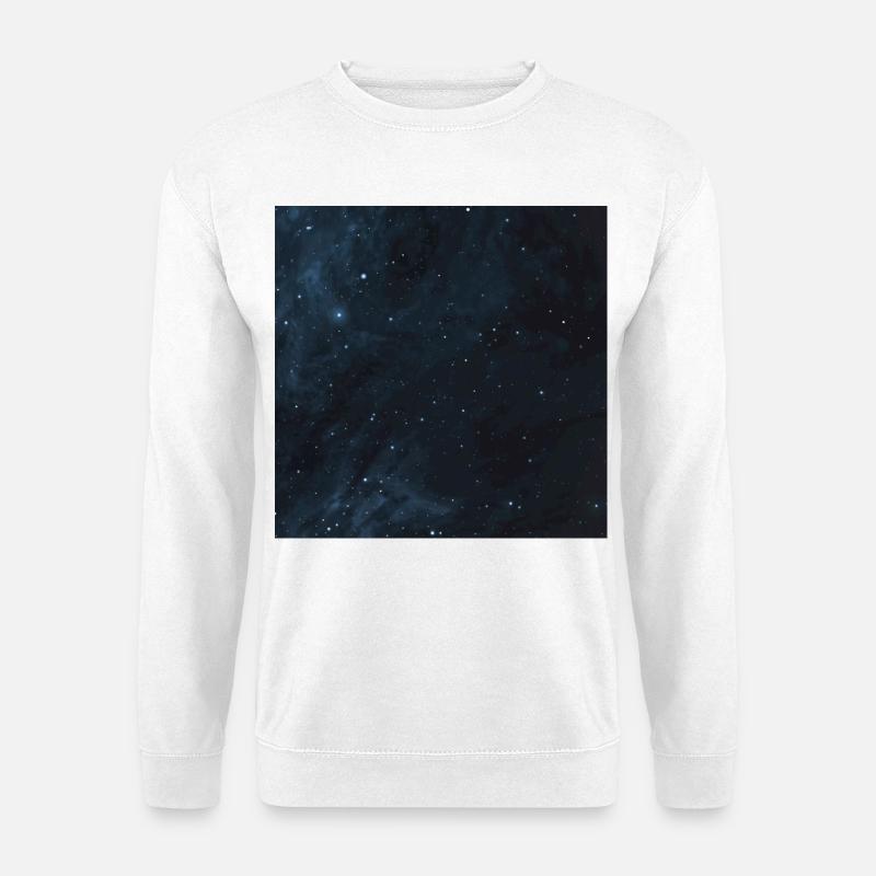 Sternenhimmel Muster - Unisex Pullover - Weiß