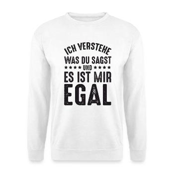 Ist mir Egal - Unisex Pullover - Weiß - Vorne