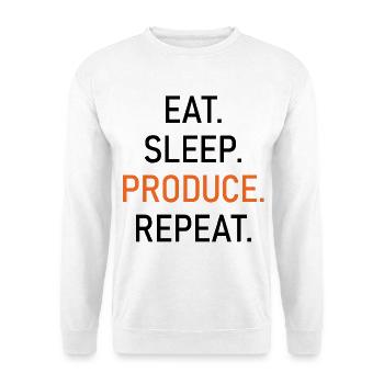 Produce. Orange Typo Shirt - Unisex Sweatshirt - white - Front
