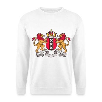 Armoiries de la ville d'Amsterdam - Sweat-shirt Unisexe - blanc - Devant