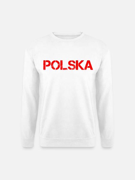 POLSKA Schriftzug - Unisex Pullover - Weiß