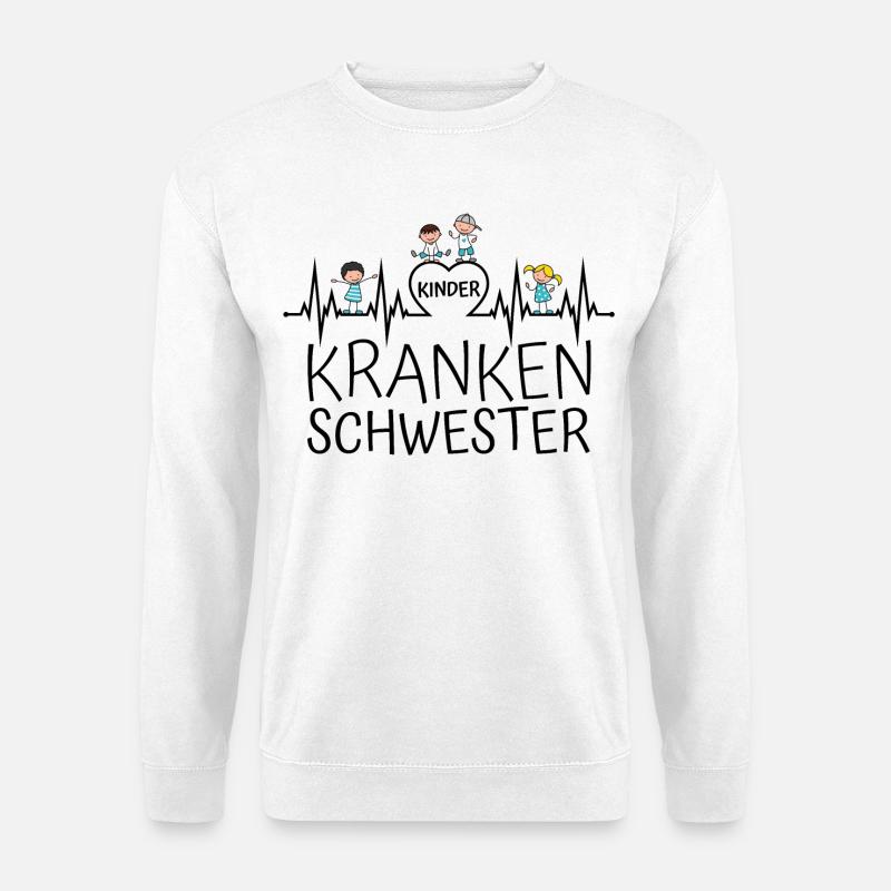 Kinderkrankenschwester Kinder Krankenschwester - Unisex Pullover - Weiß