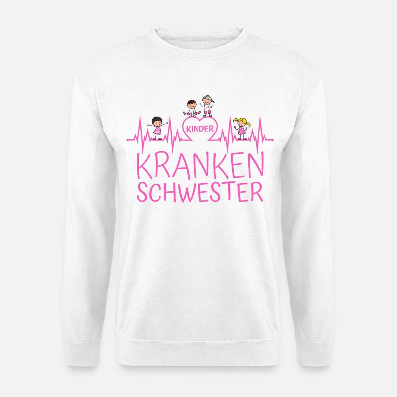Kinderkrankenschwester Kinder Krankenschwester - Unisex Pullover - Weiß