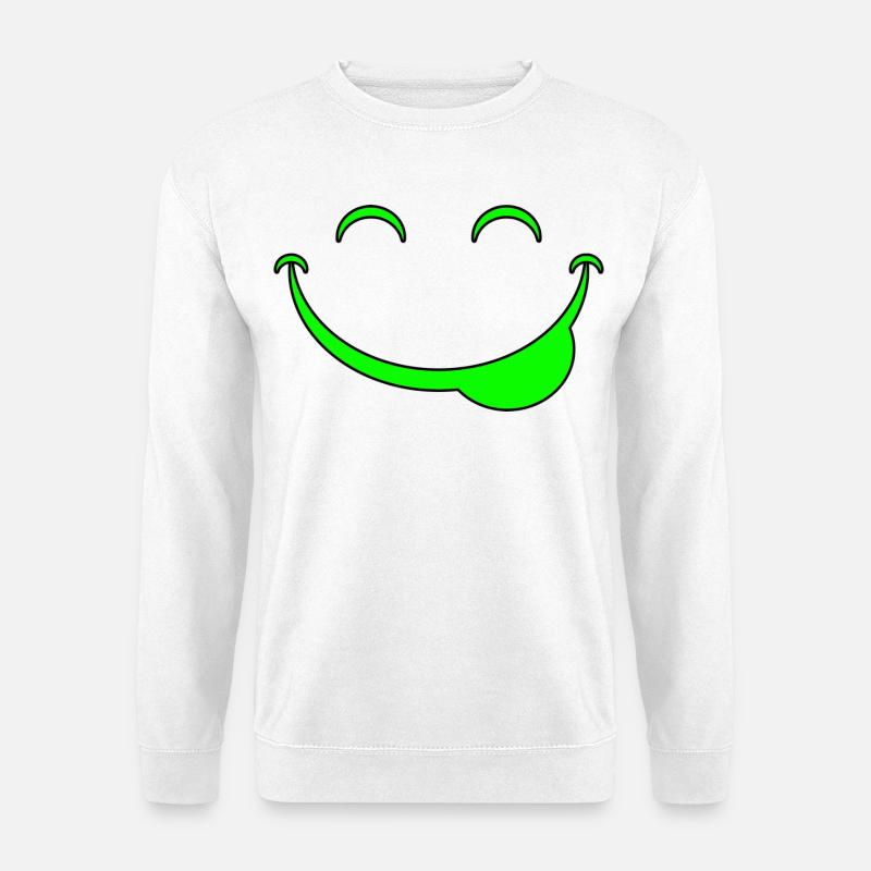 Funny face - Unisex Sweatshirt - white