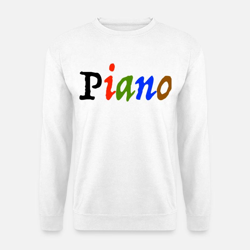piano - Unisex Pullover - Weiß