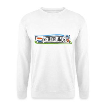 Pays-Bas Voyage Souvenir Landmark Drapeau Néerlandais - Sweat-shirt Unisexe - blanc - Devant