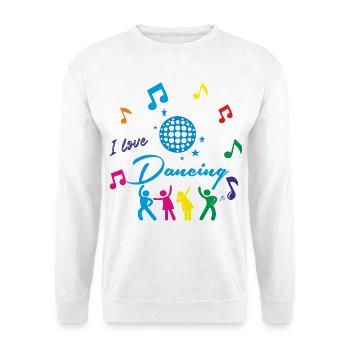 I love dancing - Unisex Sweatshirt - white - Front