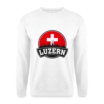 Luzern Suisse Skyline Travel Souvenir Swiss F - Sweat-shirt Unisexe - blanc - Devant