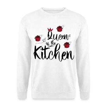 Reine de la cuisine - Sweat-shirt Unisexe - blanc - Devant