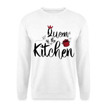 Reine de la cuisine - Sweat-shirt Unisexe - blanc - Devant