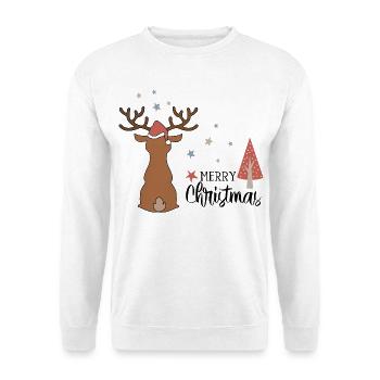 Noël - Sweat-shirt Unisexe - blanc - Devant