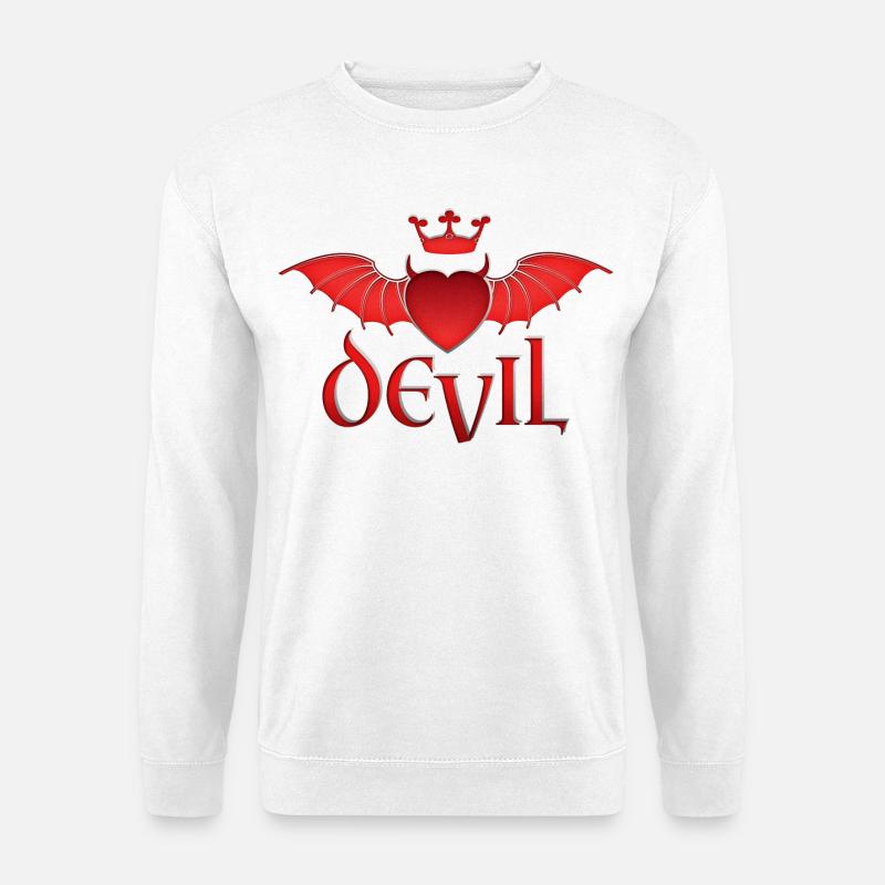 Engel & Teufel - Unisex Pullover - Weiß