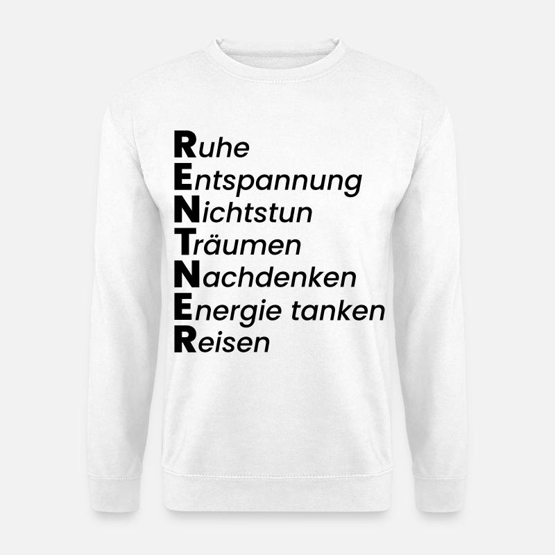 Rentner - Unisex Pullover - Weiß