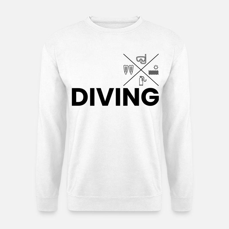 Diving - Unisex Sweatshirt - white
