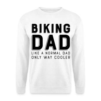 Papa vélo - Sweat-shirt Unisexe - blanc - Devant