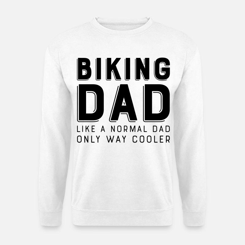 Biking Dad - Unisex Pullover - Weiß
