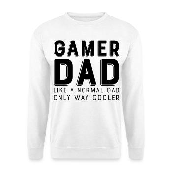 Gamer Dad - Unisex Pullover - Weiß - Vorne