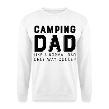camping dad - Unisex Pullover - Weiß - Vorne