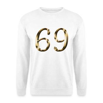 69 year old 69 year old gold 69th birthday gift - Unisex Sweatshirt - white - Front