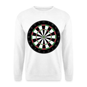 Dart board, dart, darts, darts, darts # - Unisex Sweatshirt - white - Front