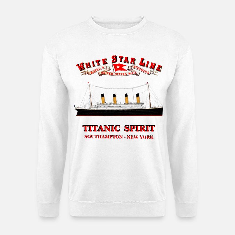 TITANIC SPIRIT KREATION LOUIS RUNEMBERG ADAGP - Unisex Pullover - Weiß