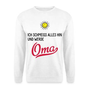 oma - Unisex Pullover - Weiß - Vorne