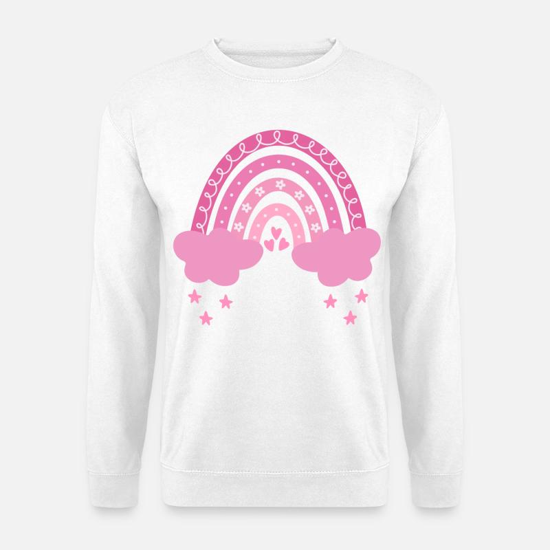 Arcobaleno Boho - Felpa unisex - bianco