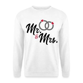 Ehepaar - Unisex Pullover - Weiß - Vorne