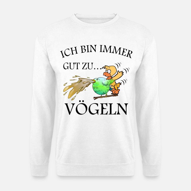 Lustige Vögel - Unisex Pullover - Weiß