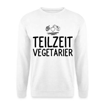 Vegetarier - Unisex Pullover - Weiß - Vorne