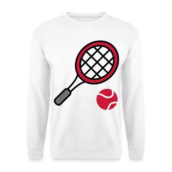 Tennis - Unisex Pullover - Weiß - Vorne