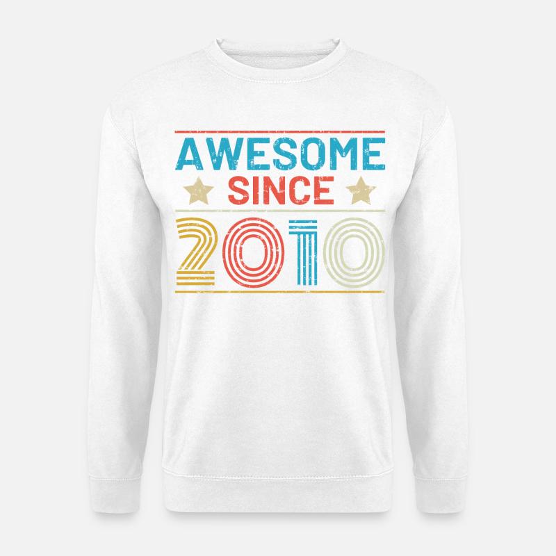 Awesome seit 2010 - Unisex Pullover - Weiß