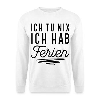 Endlich Ferien - Unisex Pullover - Weiß - Vorne