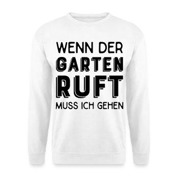 Hobbygärtner - Unisex Pullover - Weiß - Vorne