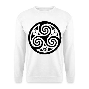 Kunst kelte schwarz - Unisex Pullover - Weiß - Vorne