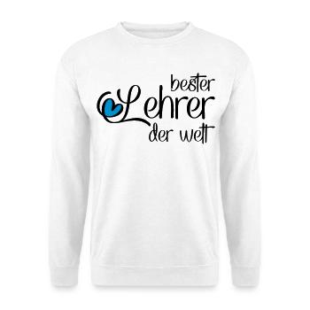 Lustiger Lehrer - Unisex Pullover - Weiß - Vorne