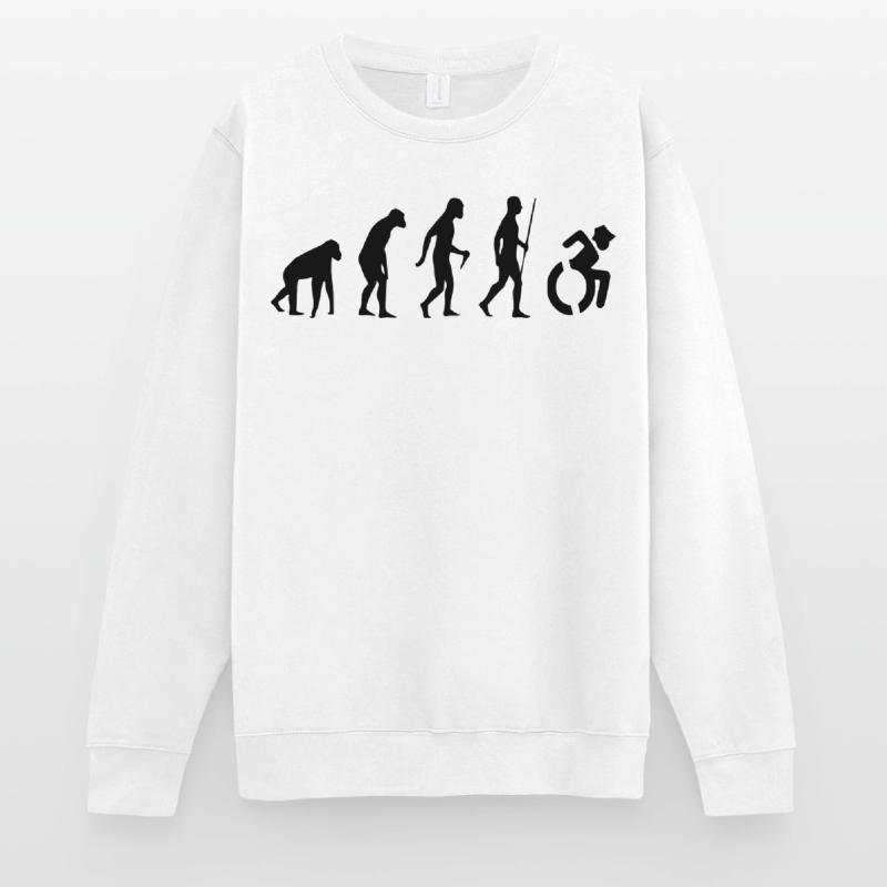 Fauteuil roulant Evolution. L’évolution du fauteuil roulant # Sweat-shirt Unisexe