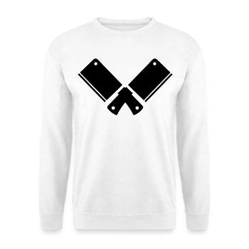 Kitchen knife - Unisex Sweatshirt - white - Front